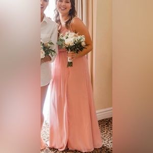 Ballet Blush Pink Bridesmaid Dress David’s Bridal Size 12